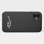 ISF weißes Brushstrokelogo Case-Mate iPhone Hülle (Rückseite (Horizontal))