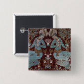 Isfahan-Artplatte, Perser, 17. Jahrhundert (Seide) Button (Vorne & Hinten)