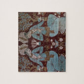 Isfahan-Artplatte, Perser, 17. Jahrhundert (Seide) Puzzle (Vertikal)