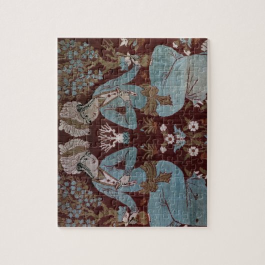 Isfahan-Artplatte, Perser, 17. Jahrhundert (Seide) Puzzle (Vertikal)