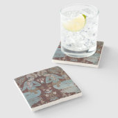 Isfahan-Artplatte, Perser, 17. Jahrhundert (Seide) Steinuntersetzer (Seitenansicht)