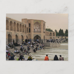 Isfahan Bridge, Iran Postkarte