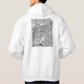 Isfahan Iran City Map Hoodie (Rückseite)