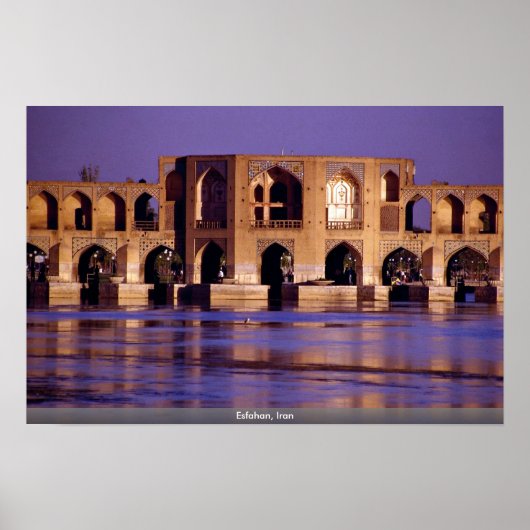 Isfahan, Iran Poster (Vorne)
