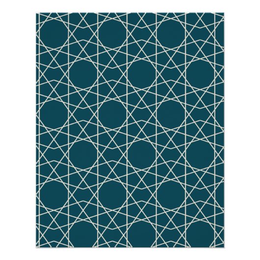 Isfahan-Perlen-Geometrie Poster (Vorderseite)