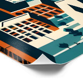 Isfahan - Persisches (iranisches) Design Poster (Ecke)