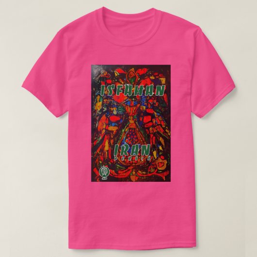 Isfahan-Vintage-Reiseplakat T-Shirt (Design vorne)
