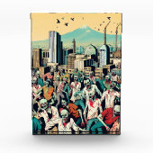 Isfahan with zombies - Persian (Iran) design Fotoblock (Vorderseite)