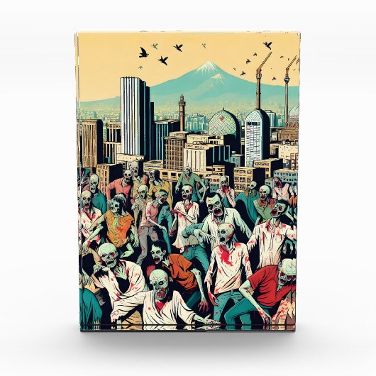 Isfahan with zombies - Persian (Iran) design Fotoblock (Vorderseite)