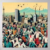 Isfahan with zombies - Persian (Iran) design Poster (Vorne)