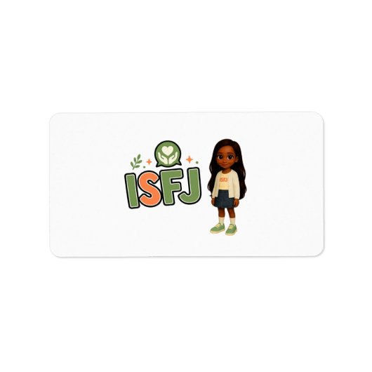 ISFJ — A Guardiã da Harmonia Adressaufkleber (Vorne)