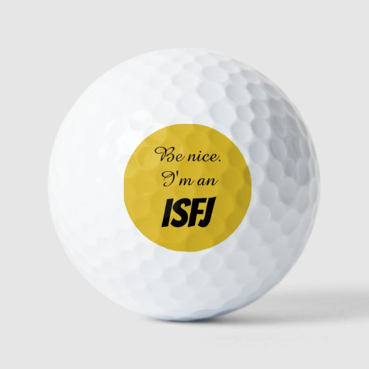 ISFJ Golf Balls Golfball (Vorderseite)