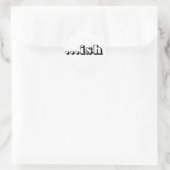 ish logo Wt Runder Aufkleber (Tasche)