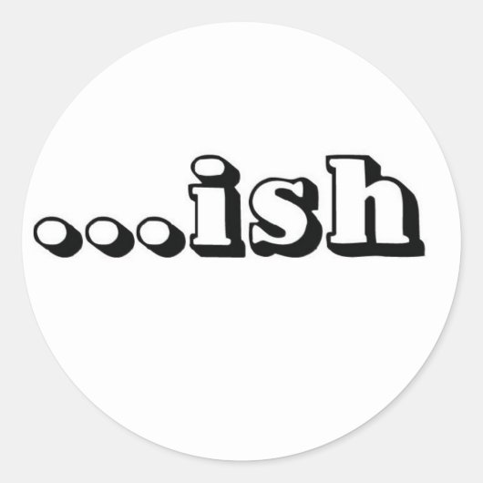ish logo Wt Runder Aufkleber (Vorderseite)