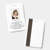 Ishah Laurah Wright Academy and University Ausweis (Vorder- & Rückseite)