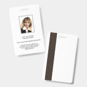 Ishah Laurah Wright Akademie und Universität Ausweis (Vorder- & Rückseite)