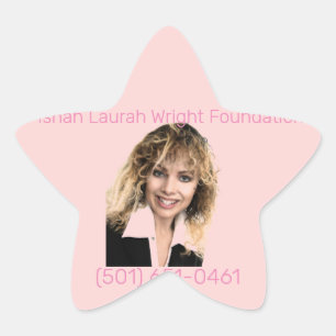 Ishah laurah wright Stiftung Stern-Aufkleber
