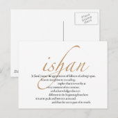Ishan Postcard Postkarte (Vorne/Hinten)