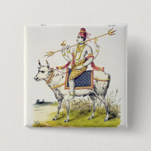 Ishana oder Shiva, graviert von C. de Motte Button (Vorderseite)