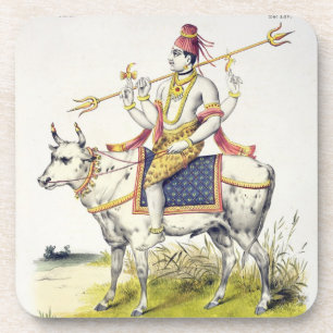 Ishana oder Shiva, graviert von C. de Motte Getränkeuntersetzer