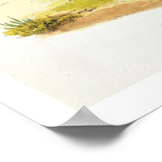 Ishana oder Shiva, in Gravur von C. de Motte (1785 Poster (Ecke)