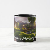 Isheetas Morgen-Tee Personalisiert anpassbar Tasse (Zentrum)
