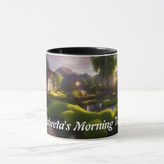 Isheetas Morgen-Tee Personalisiert anpassbar Tasse (Zentrum)