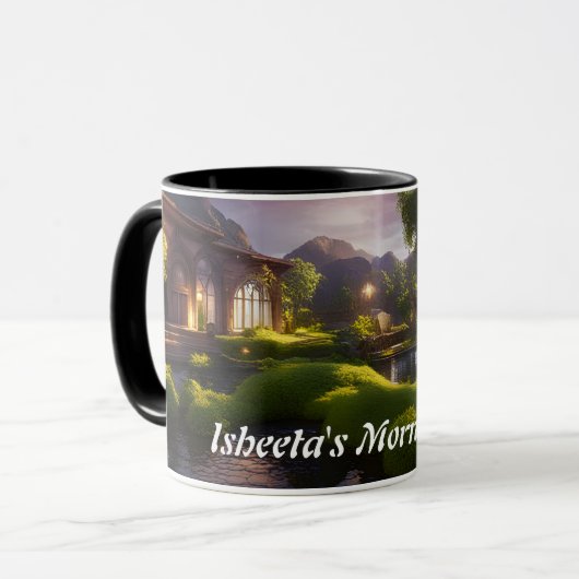 Isheetas Morgen-Tee Personalisiert anpassbar Tasse (Vorderseite Links)