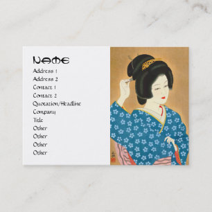 Ishida Waka japanische Damenfrau des Visitenkarte