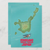 Ishigaki Okinawa, Japan-Karte (Vorne/Hinten)