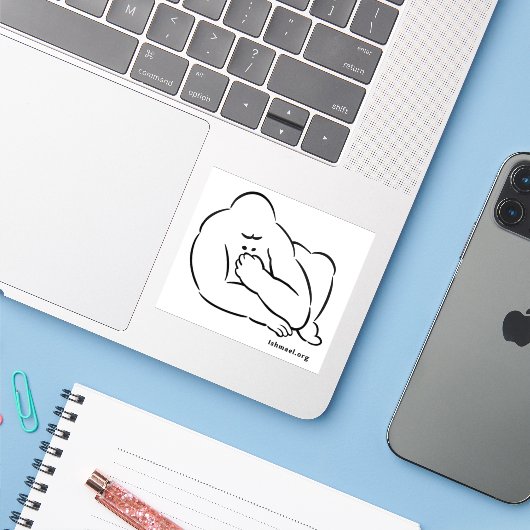 Ishmael Sticker bu Daniel Quinn (Laptop mit iPhone)