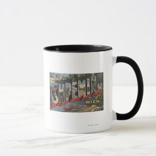 Ishpeming, Michigan - große Buchstabe-Szenen Tasse