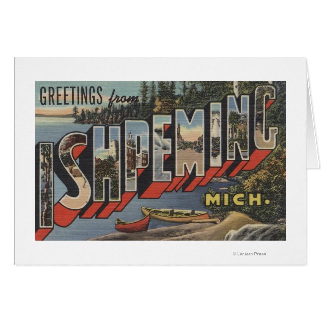 Ishpeming, Michigan - Große Buchstabenszenen (Vorderseite (Horizontal))