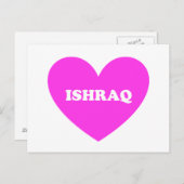 Ishraq Postkarte (Vorne/Hinten)