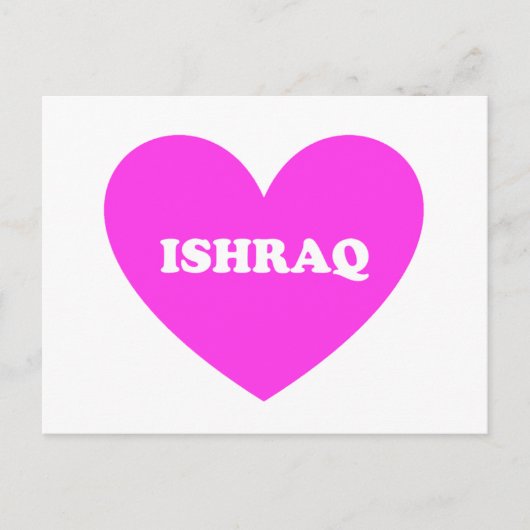 Ishraq Postkarte (Vorderseite)