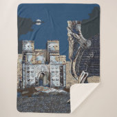 Ishtar Gate & Lamassu Sherpa Blanket Sherpadecke (Vorderseite)