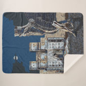 Ishtar Gate & Lamassu Sherpa Blanket Sherpadecke (Vorderseite (Horizontal))