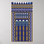 Ishtar Gate Wall Blume drucken Poster (Vorne)
