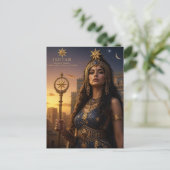 Ishtar Göttin Postkarte (Stehend Vorderseite)