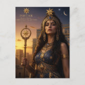 Ishtar Göttin Postkarte (Vorderseite)