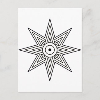 Ishtar-Sternsymbol Postkarte
