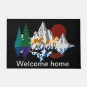 Isi in den Bergen Fußmatte (Vorderseite)