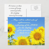 Isiah 61:3 Bibelverse Postkarte (Vorne/Hinten)