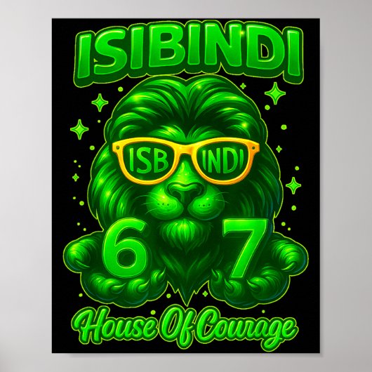 Isibindi House Of Courage School System 6 7 Funny  Poster (Vorne)