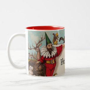 Isidore der Elf u. seine Tier-Tasse Zweifarbige Tasse
