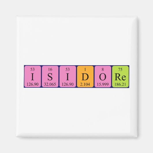 Isidore Periodenmagnet Magnet (Vorne)