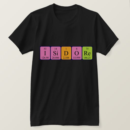 Isidore Periodenname Shirt (Design vorne)