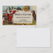 Isidore the Elf & his Animals Business Card Visitenkarte (Vorne/Hinten)