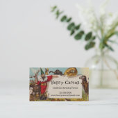 Isidore the Elf & his Animals Business Card Visitenkarte (Stehend Vorderseite)