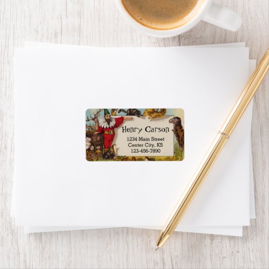 Isidore the Elf & seine Tiere Anschrift Labels Adressaufkleber (Insitu)
